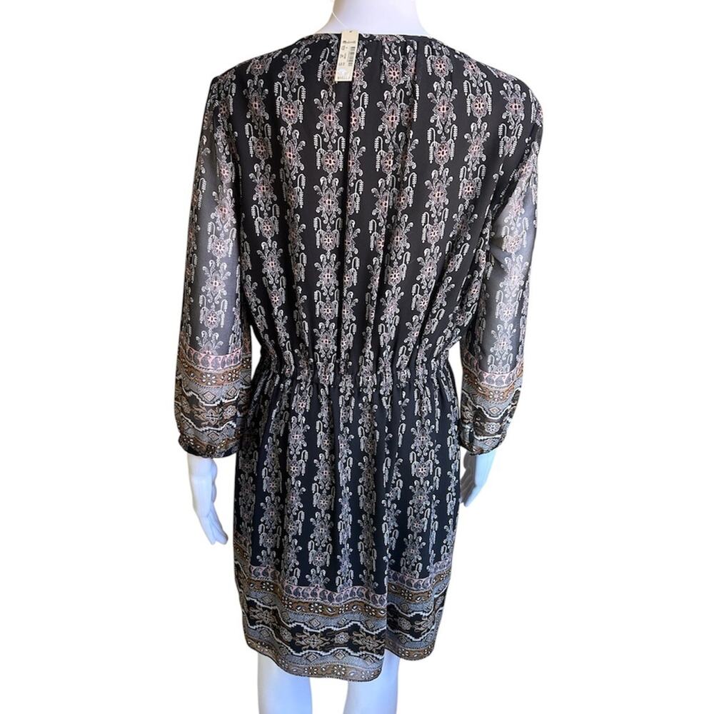 Madewell Floral Lace Up Mini Dress Womens Size 8 NWT Boho Peasant Cottagecore - Picture 2 of 14
